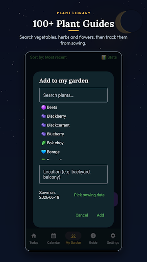Moon Garden: Lunar Planting Screenshot 2