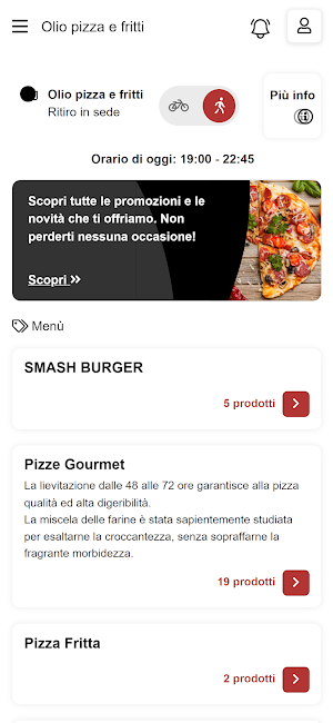 Olio pizza e fritti Screenshot 1