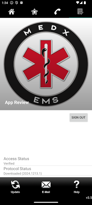 MedX EMS Guidelines Screenshot 2
