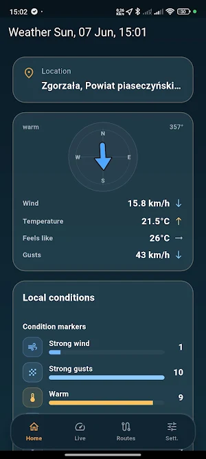 BikeWind for Cyclists Screenshot 0