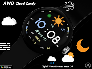 AWD Cloud Candy watchface Screenshot 3