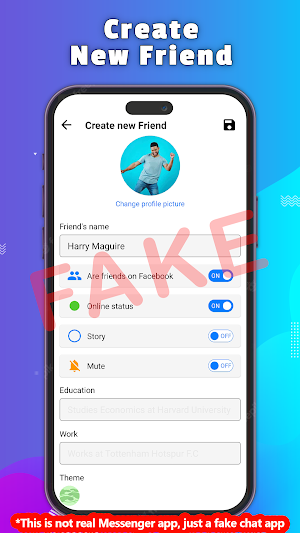Fake Chat Prank Message Screenshot 3