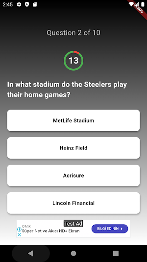 Ultimate NFL Trivia Quiz Screenshot 2