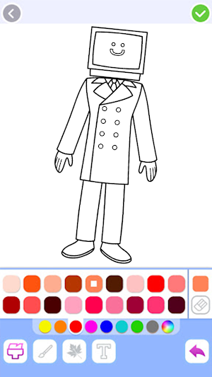 Titan TV Man Coloring Game Screenshot 2