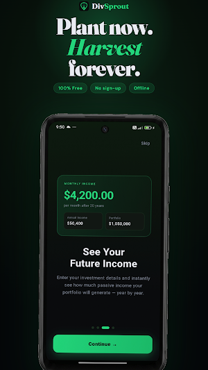 DivSprout-Dividend Calculator Screenshot 0