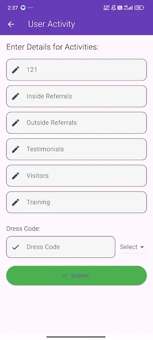 Attendance roll Screenshot 3