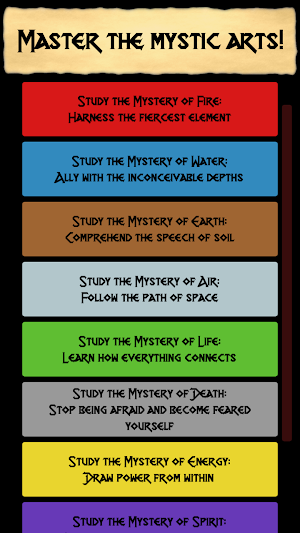 Mighty Mage - Epic Text Adventure RPG Screenshot 0