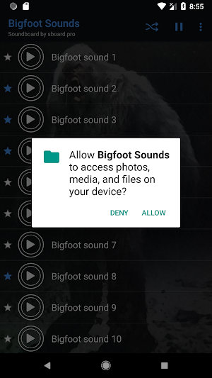 Bigfoot Sounds ~ Sboard.pro Screenshot 1