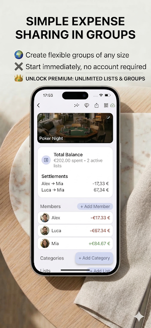 balancico – Expense Splitter Screenshot 1