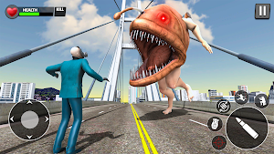 Shoot The Fish Head Monster 3D Screenshot 2