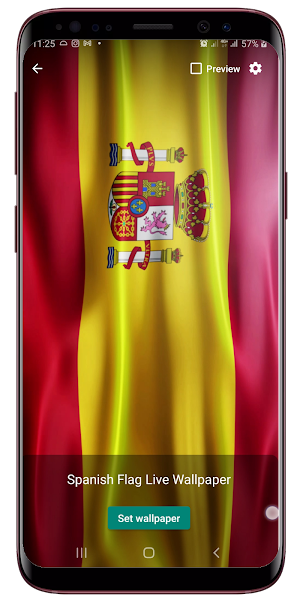 Spanish Flag Live Wallpaper Screenshot 1