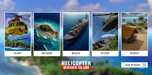 Helicopter Mission Island Screenshot 0