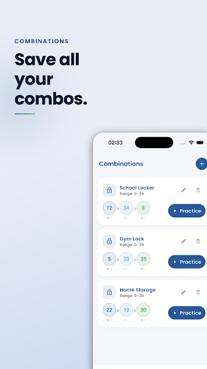 Locker Combination Practice Screenshot 1