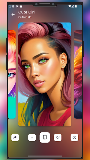 Cute Girls Live Wallpapers Screenshot 2
