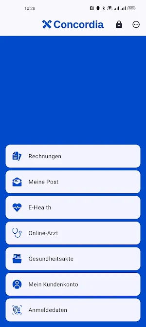 Concordia GesundheitsApp Screenshot 1