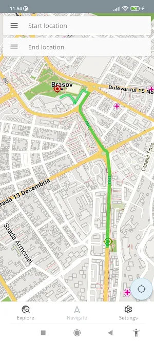 Brasov Romania Offline Map Screenshot 1
