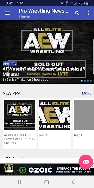 AEW News - Pro Wrestling News Hub Screenshot 2