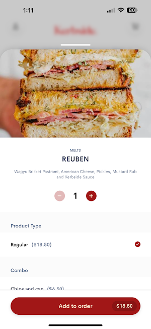 Kerbside Eatery Screenshot 1