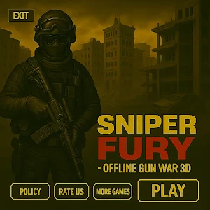 Sniper Fury Offline Gun War 3D Screenshot 0