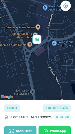 Jempol Shuttle Screenshot 1