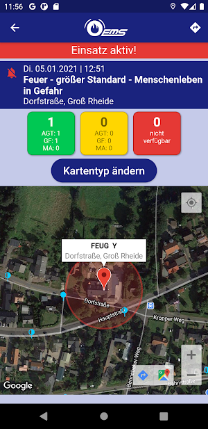 EMS-Alarm von Einsatzmeldesystem.de Screenshot 1