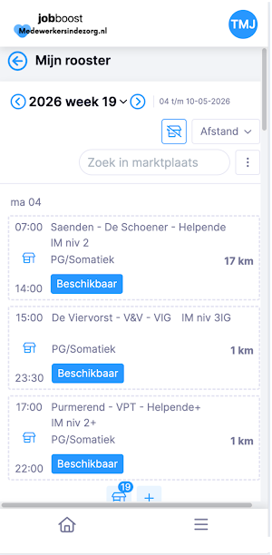 JobBoost - Zorg Screenshot 2