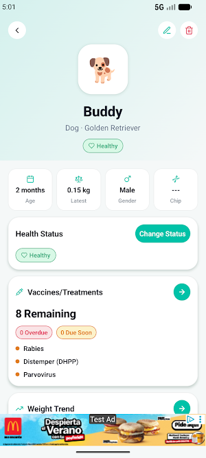 Health Pets (Vaccination Log) Screenshot 3