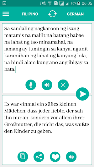Filipino German Translator Screenshot 1