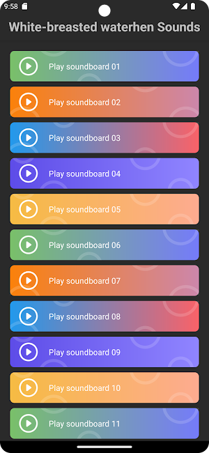 White-breasted waterhen Sounds Screenshot 2