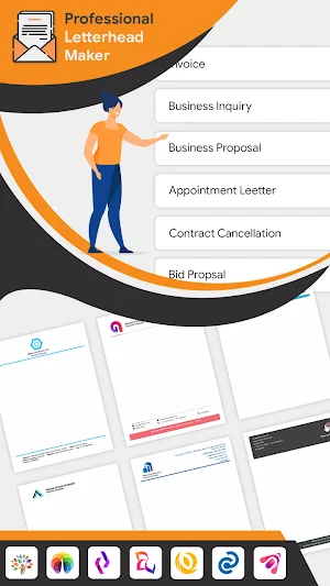 Professional Letterhead Maker - Writing Templates Screenshot 0
