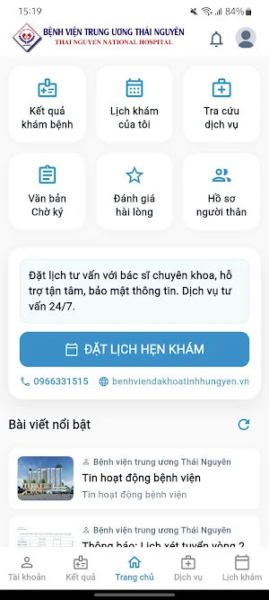 BV TW Thái Nguyên Screenshot 0