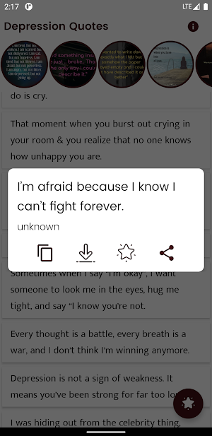 Depression Quotes and Sayings Screenshot 2