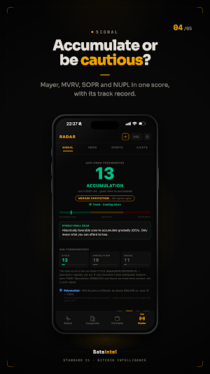 SatsIntel: Track Bitcoin & ETF Screenshot 3