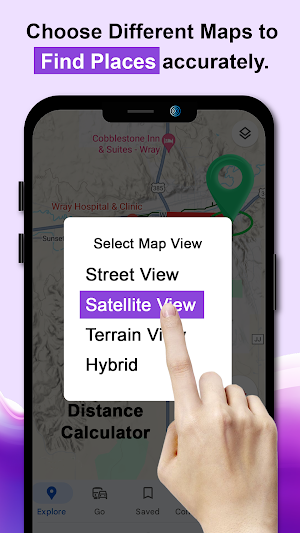 Distance Measurement app in km Screenshot 3