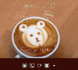 Bear Coffee Theme +HOME Screenshot 0
