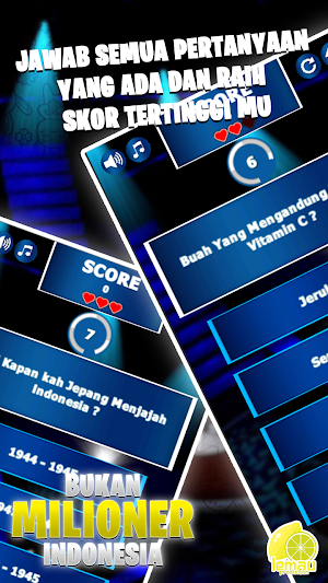 Bukan Quiz Milioner Indonesia Offline Screenshot 1