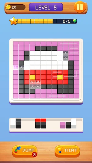 Pixel Block Jam Puzzle Screenshot 2