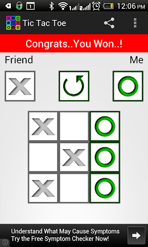 Tic Tac Toe Bluetooth Screenshot 0
