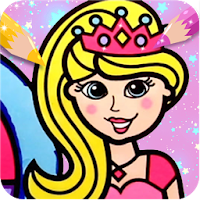 Sparkle Princess Coloring Pages Glitter- Fireworks
