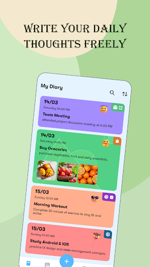 Daily Diary - Notes with Lock Screenshot 0