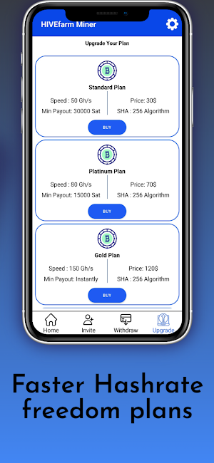 HIVEfarm - Btc Cloud Mining Screenshot 3