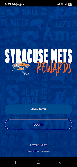 Syracuse Mets Rewards Screenshot 0