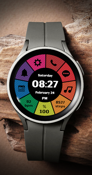 EY34 Digital Color WatchFace Screenshot 0