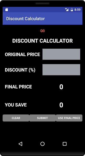 Discount Calculator Screenshot 0