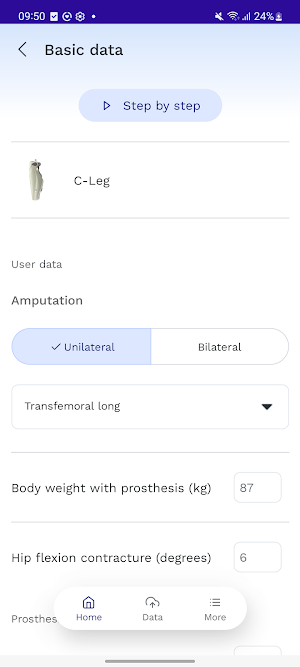 connectgo.pro by ottobock. Screenshot 2