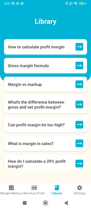 Margin & Markup Calculator Screenshot 3
