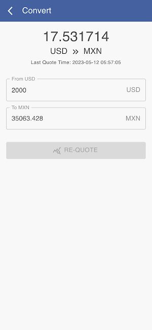 USD to MXN Screenshot 2