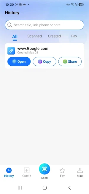 QR & Barcode Scanner, Launcher Screenshot 3