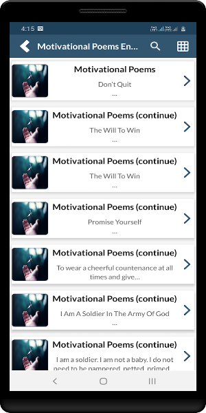Motivational Poems - English Screenshot 1