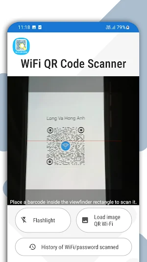 WiFi QR Code Scanner Screenshot 1